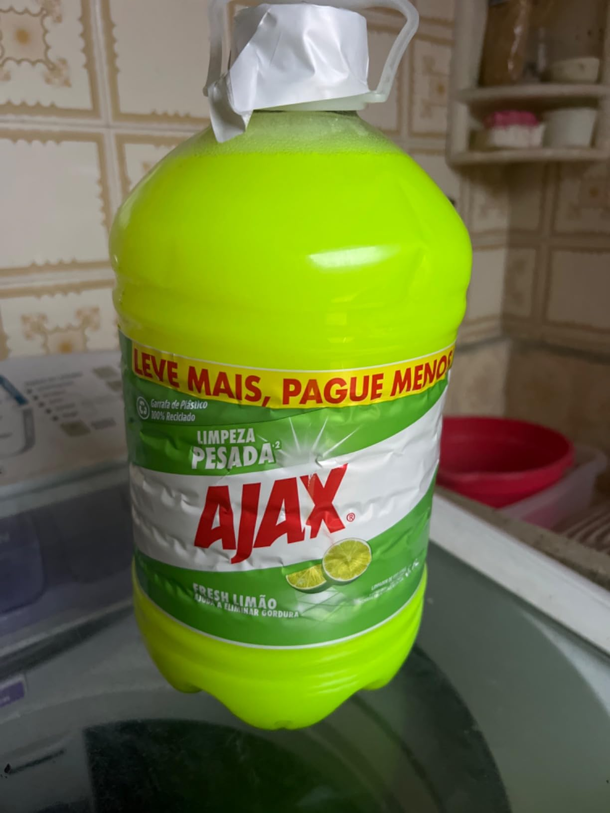 Limpador Ajax Fresh Lemon 3,8L Tamanho Família