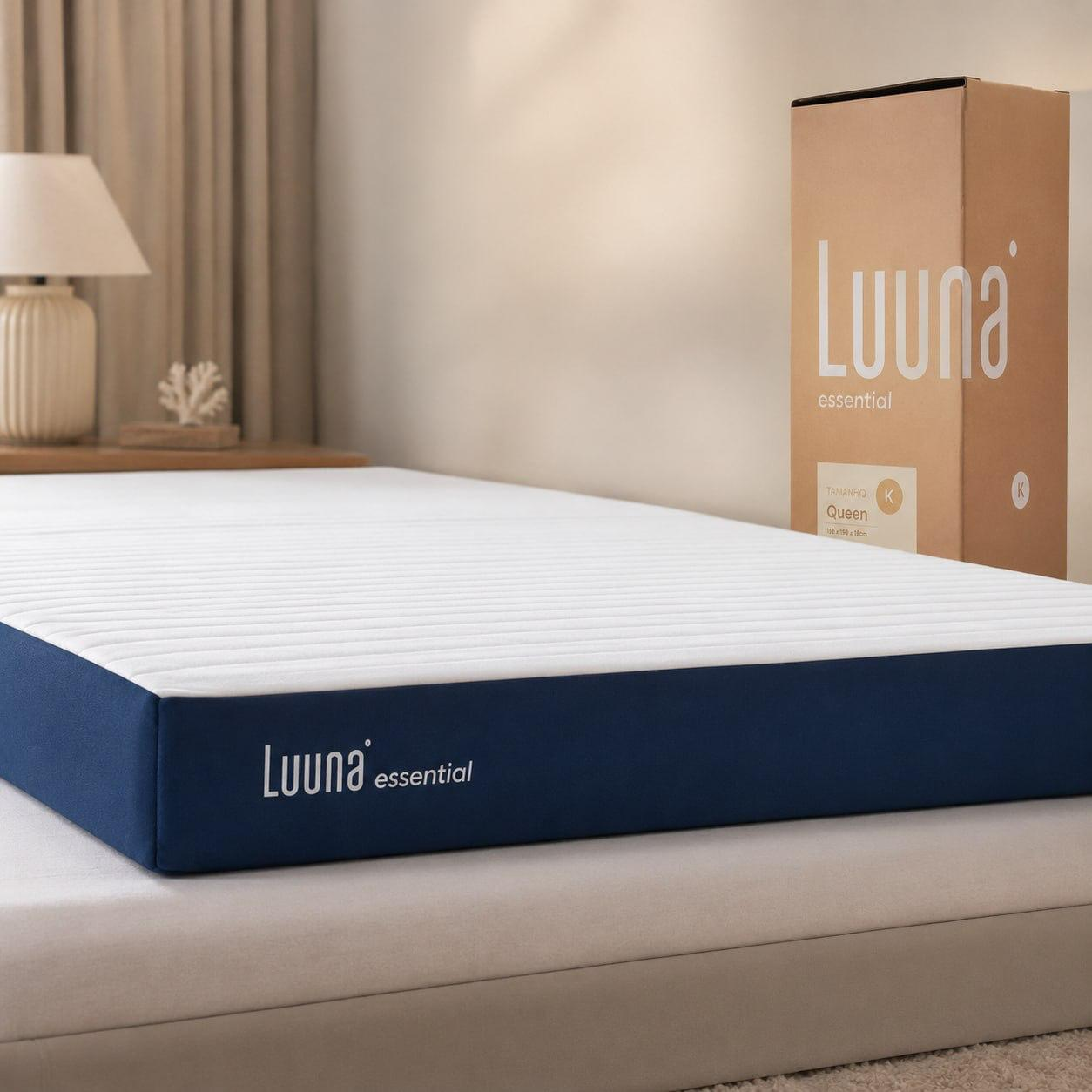 Colchão Casal Luuna Support, Espuma Firme, 10 Anos de Garantia, 18cm, Ortopédico com Suporte à coluna