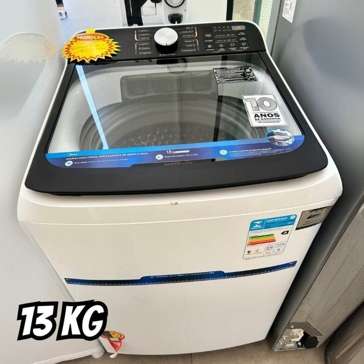 Lavadora de Roupas 13kg Branca Midea Wave Agitator 127V
