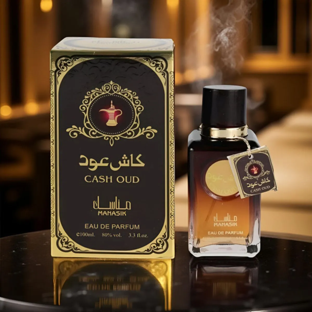 Perfume Manasik Cash Oud 100ml EAU de Parfum Compartilhável