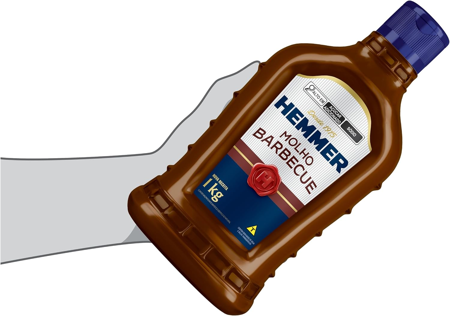 Hemmer Molho Barbecue Squeeze 1Kg