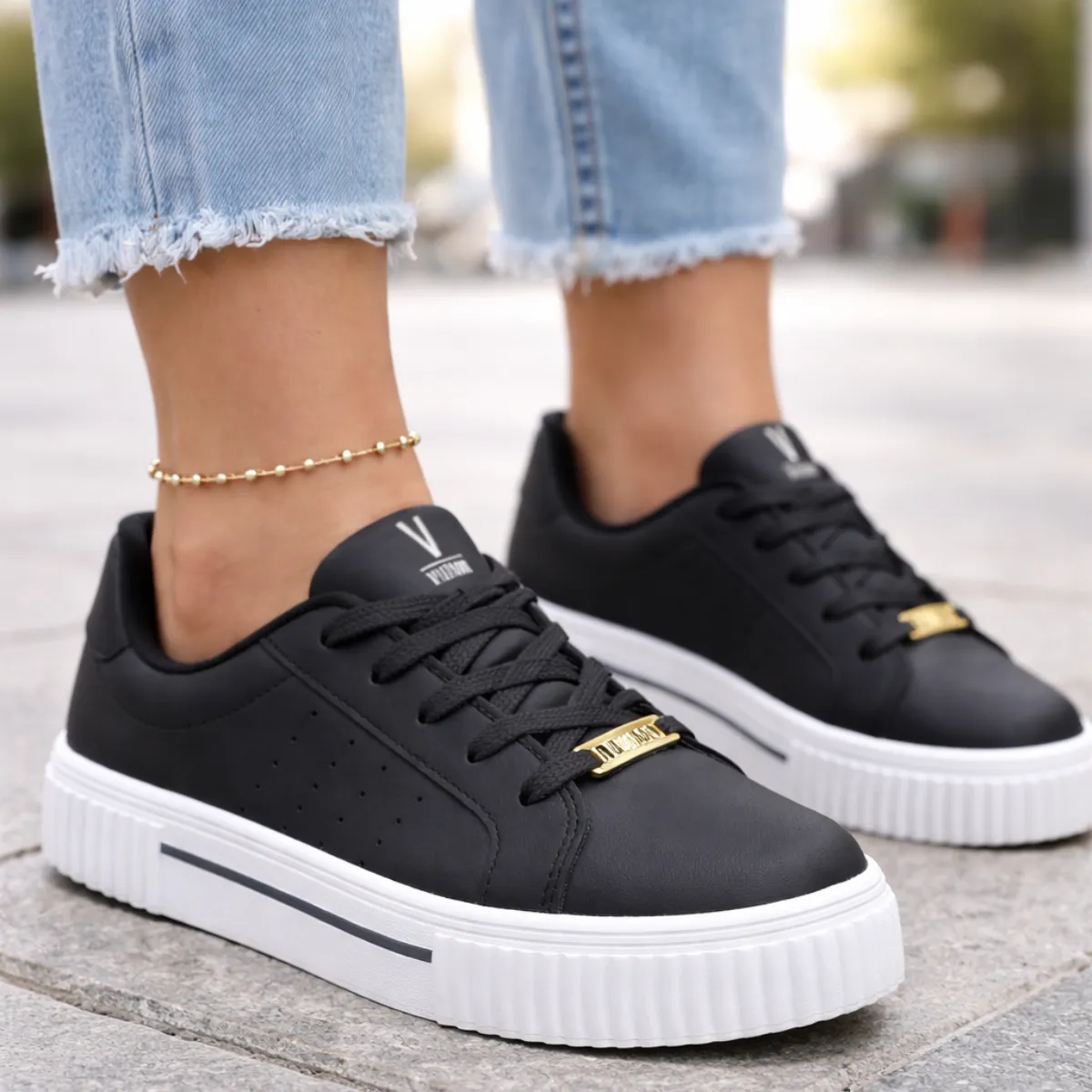 Tênis Feminino Vizzano Flatform Fashion Street Conforto