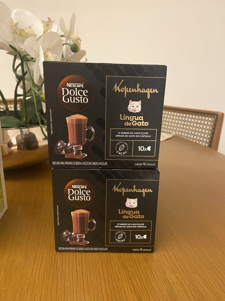 Achocolatado em Cápsula Nescafé Dolce Gusto Kopenhagen Língua de Gato 10 cápsulas