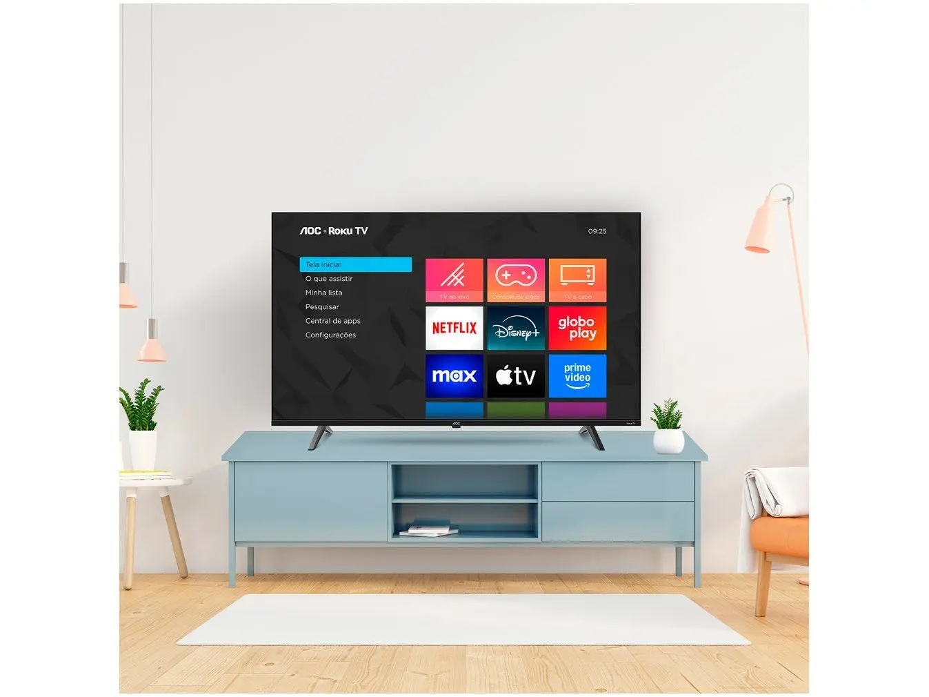 Smart TV AOC 50 DLED Roku 4K WiFi HDR 50U704578G - Smart Tv - Magazine Promosam
