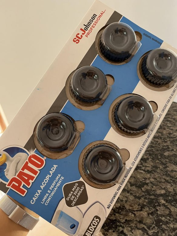 Pato Desodorizador Sanitário Caixa Acoplada Marine, Limpeza Banheiro, 6 unidades, 40g