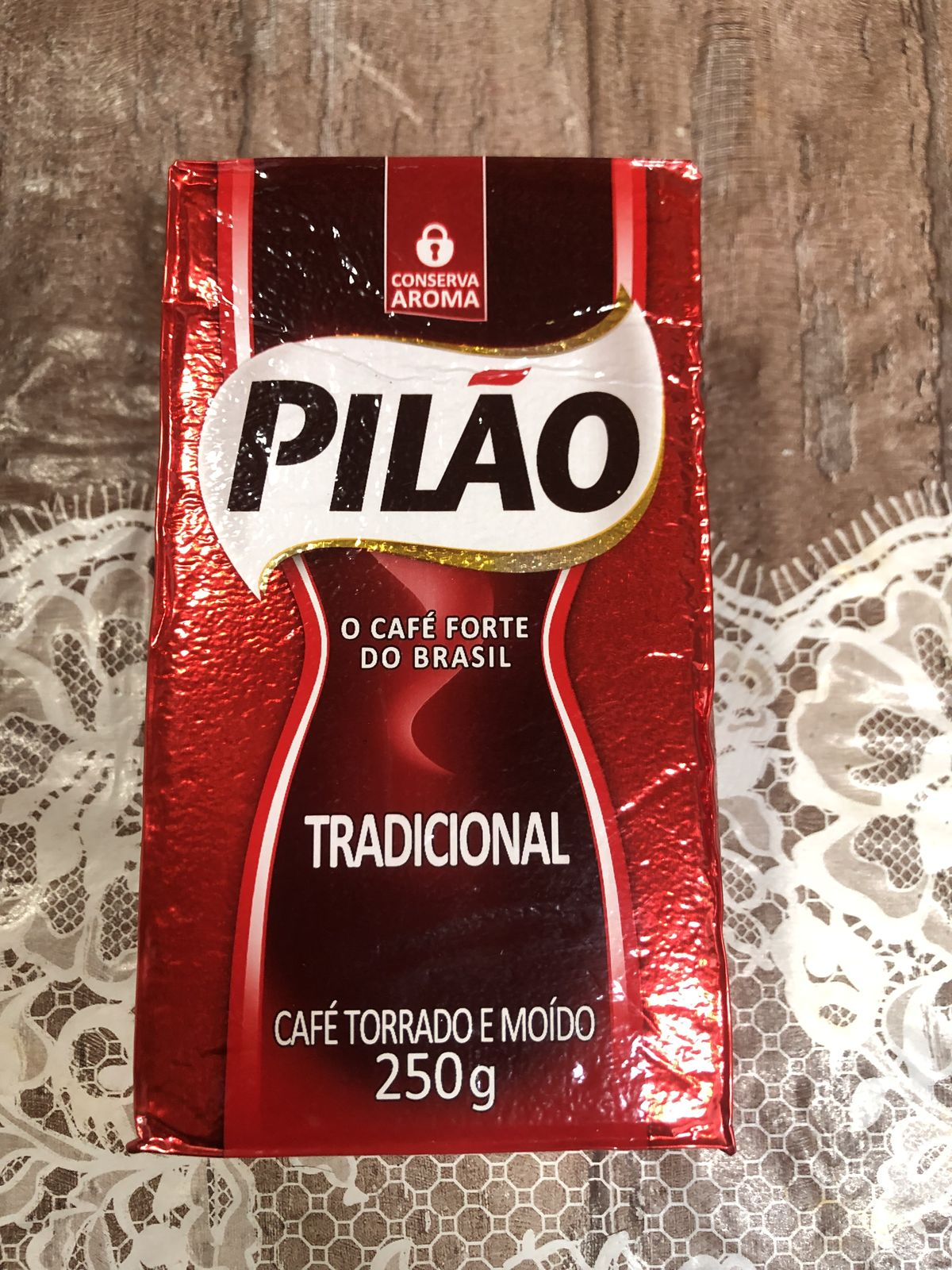 Café Pilão Torrado e Moído Tradicional Vácuo 250 gramas