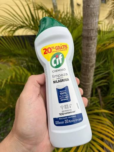 Cif Cremoso Limpeza Milagrosa Remove 100% Da Sujeira 450 Ml