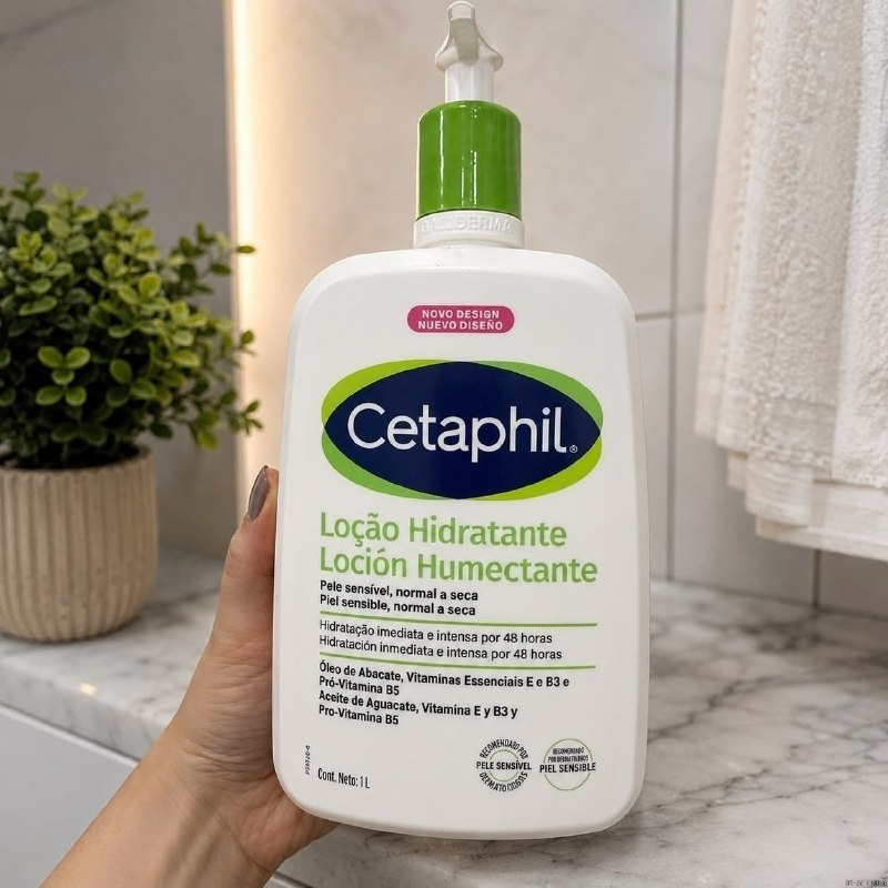 Loção hidratante Cetaphil para pele normal a seca x 1 L