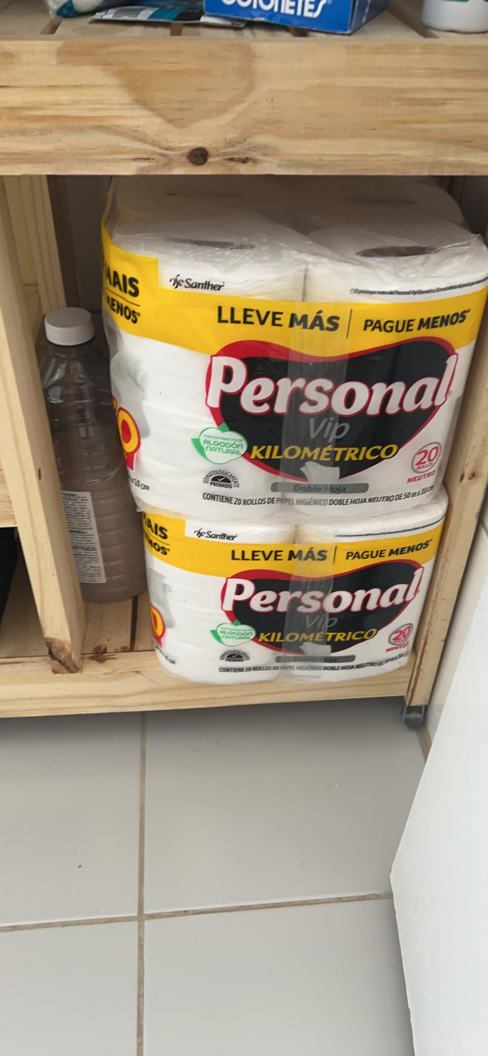 Personal Papel Higiênico Kilométrico Folha Dupla, Com 20 Rolos 50M