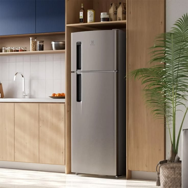 Electrolux Geladeira Electrolux Frost Free 320L Duplex Inox Look (TF38S) 127V