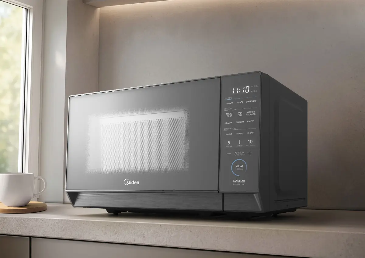 Micro-ondas 20l Prata Porta Espelhada Mastercook Midea