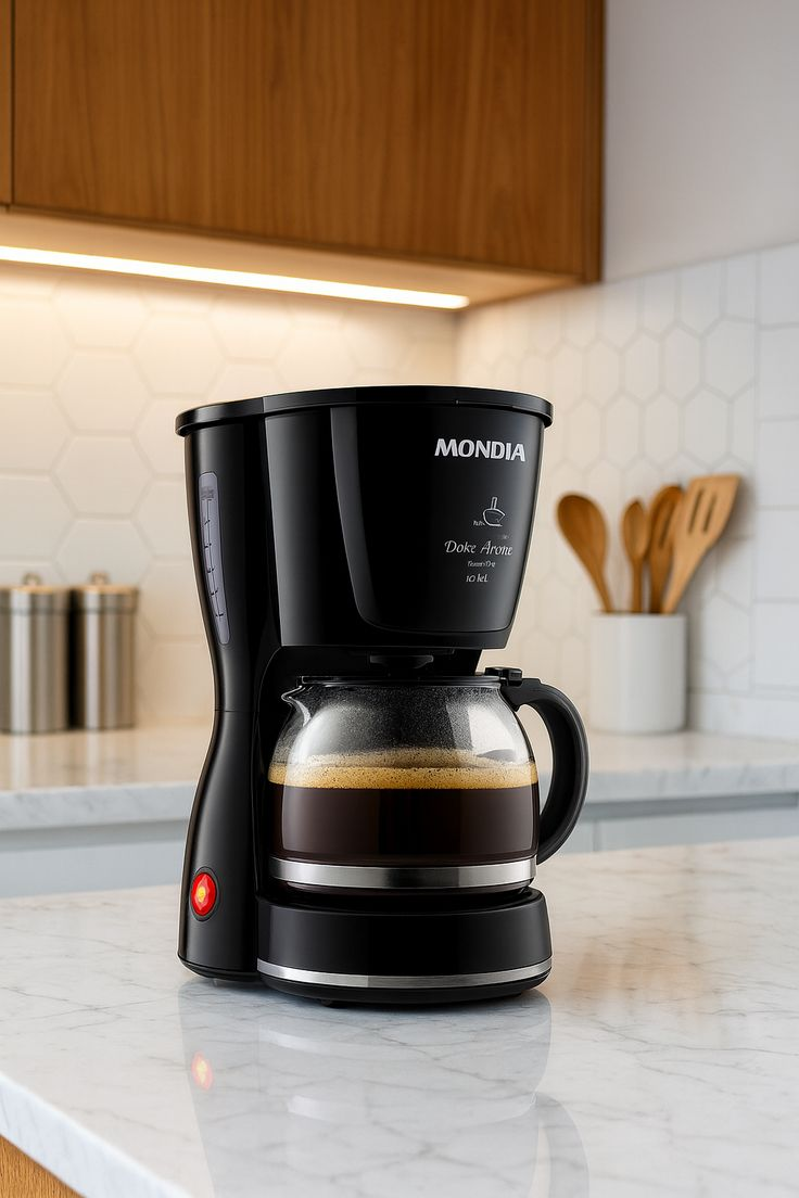 Cafeteira Elétrica Mondial Dolce Arome Black 18 Xícaras 110V