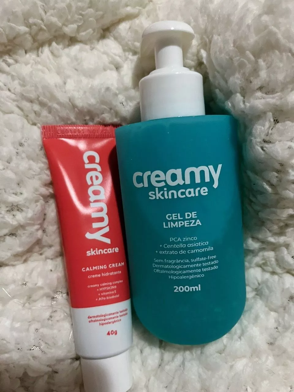 Duo Gel de Limpeza + Gel-creme Hidratante Calmante - Calming Cream - Creamy Skincare | Shopee Brasil