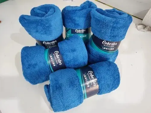 Kit 2 Cobertor Mantinha Microfibra Casal Manta Macia Diversas Cores Lisa Sortida