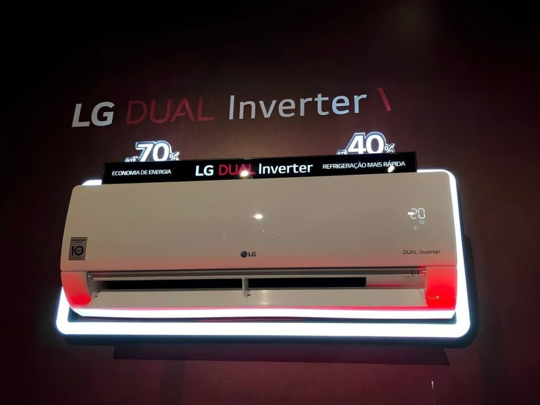 Ar Condicionado Split Hi Wall LG Inverter Smart Voice AI 12.000 Btus Frio 220v R-32