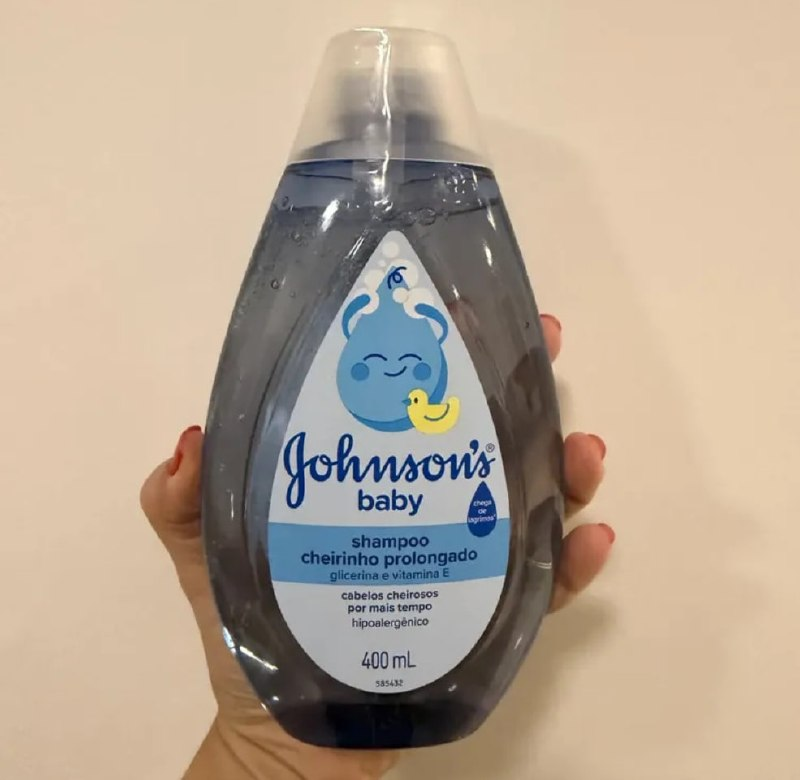 Johnson's Baby Shampoo Infantil Cheiro Prolongado, 400ml, Azul
