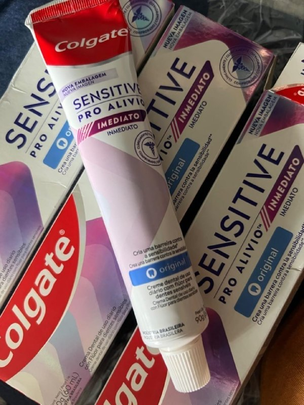 Colgate Creme Dental para sensibilidade Sensitive Pro Alívio Imediato 90 g, 3 Unidades, Alívio da Sensibilidade com Arginina, Sensação Imediata