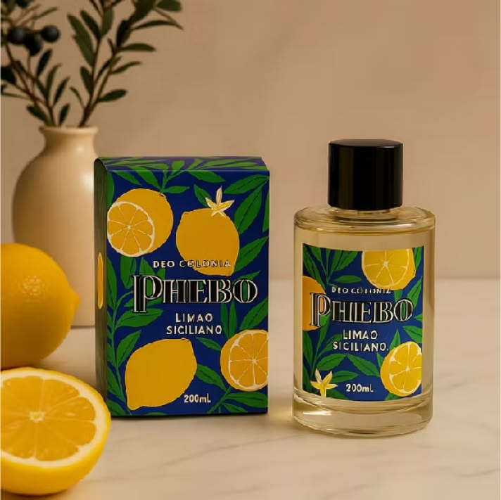 PHEBO - Deo Colônia Limão Siciliano 200ml