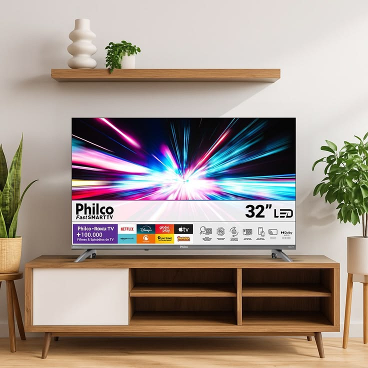 Smart Tv 32 Philco Roku Tv Dolby Áudio Hdr10 P32crb - Smart Tv - Magazine Promosam