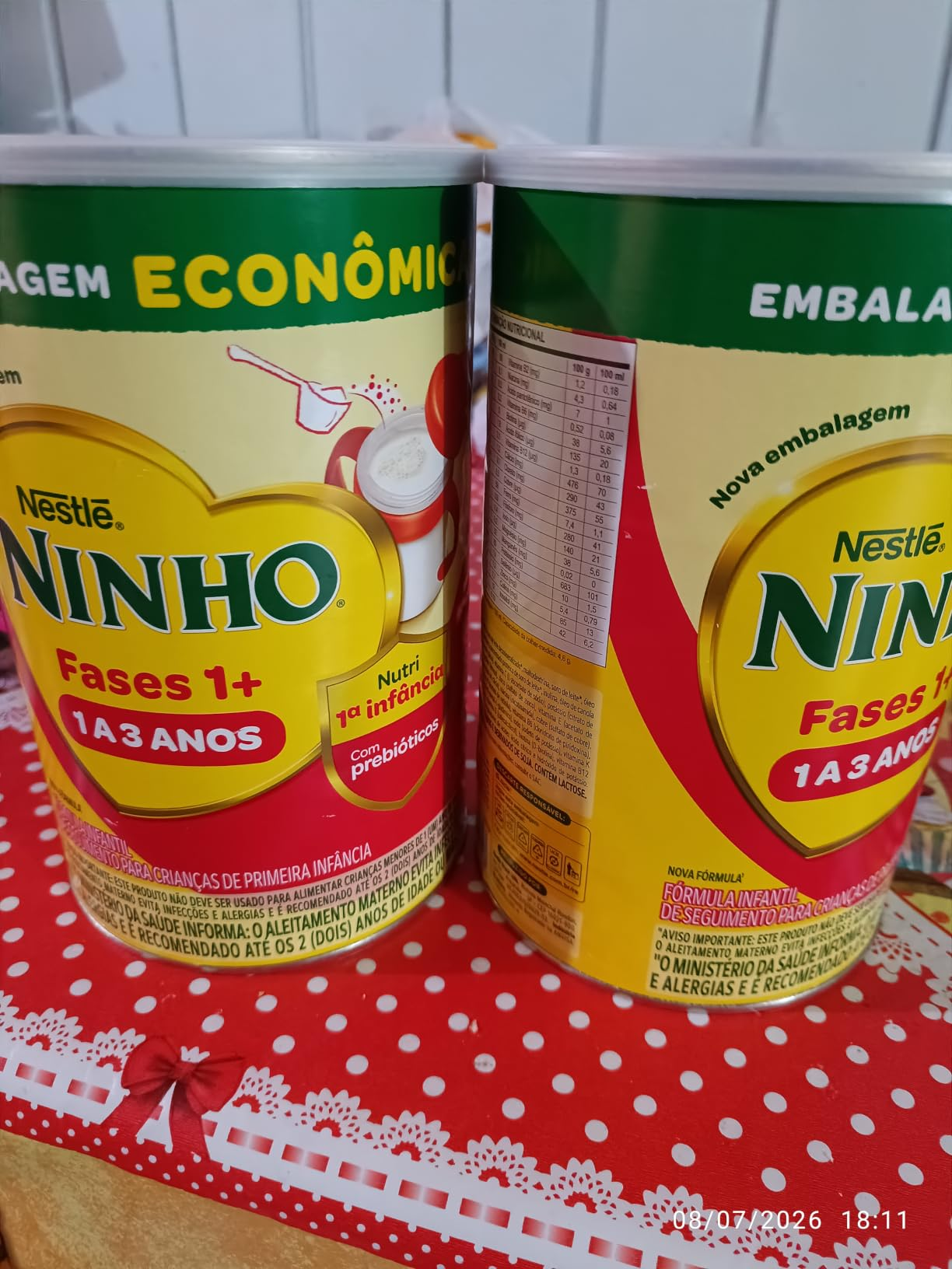 Ninho Fases 1 - Fórmula Infantil, 1.2 kg (Pacote de 1)