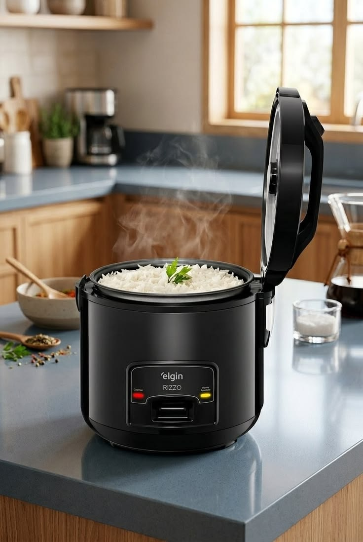 Elgin Visio Glass Panela De Arroz Elétrica 5 Xícaras 400w