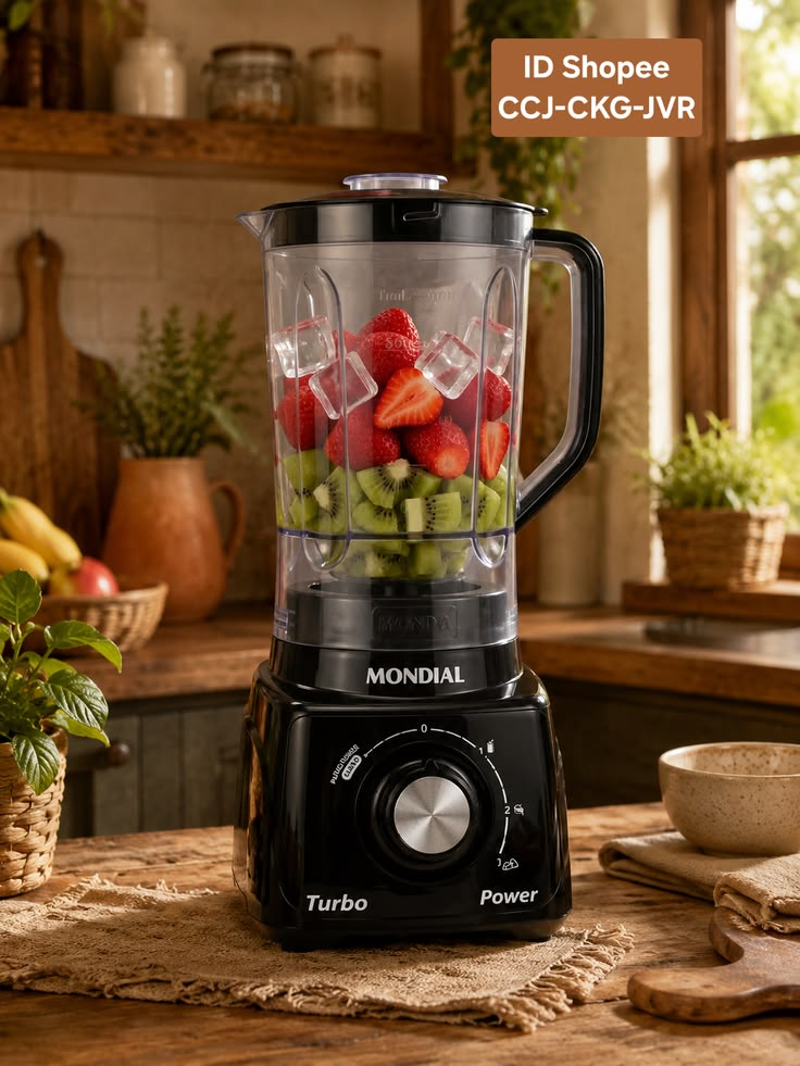 Liquidificador Mondial Turbo Power L-99 Fb Preto Com 3 Veloc - Preto