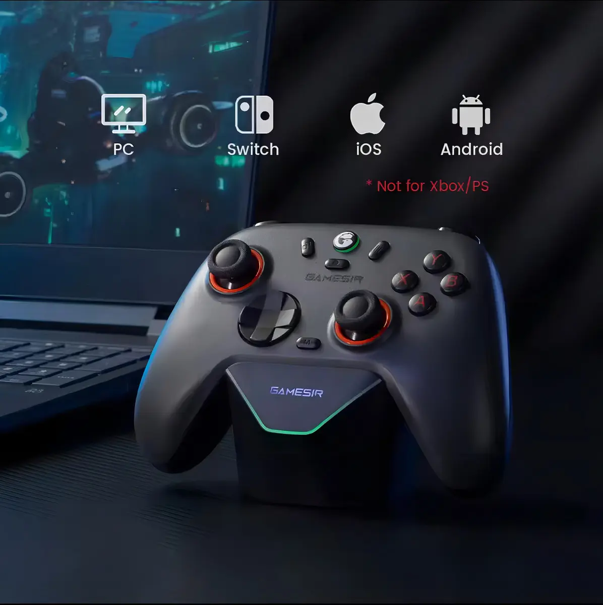 Controlador de jogos sem fio Gamesir Nova 2 Lite - preto