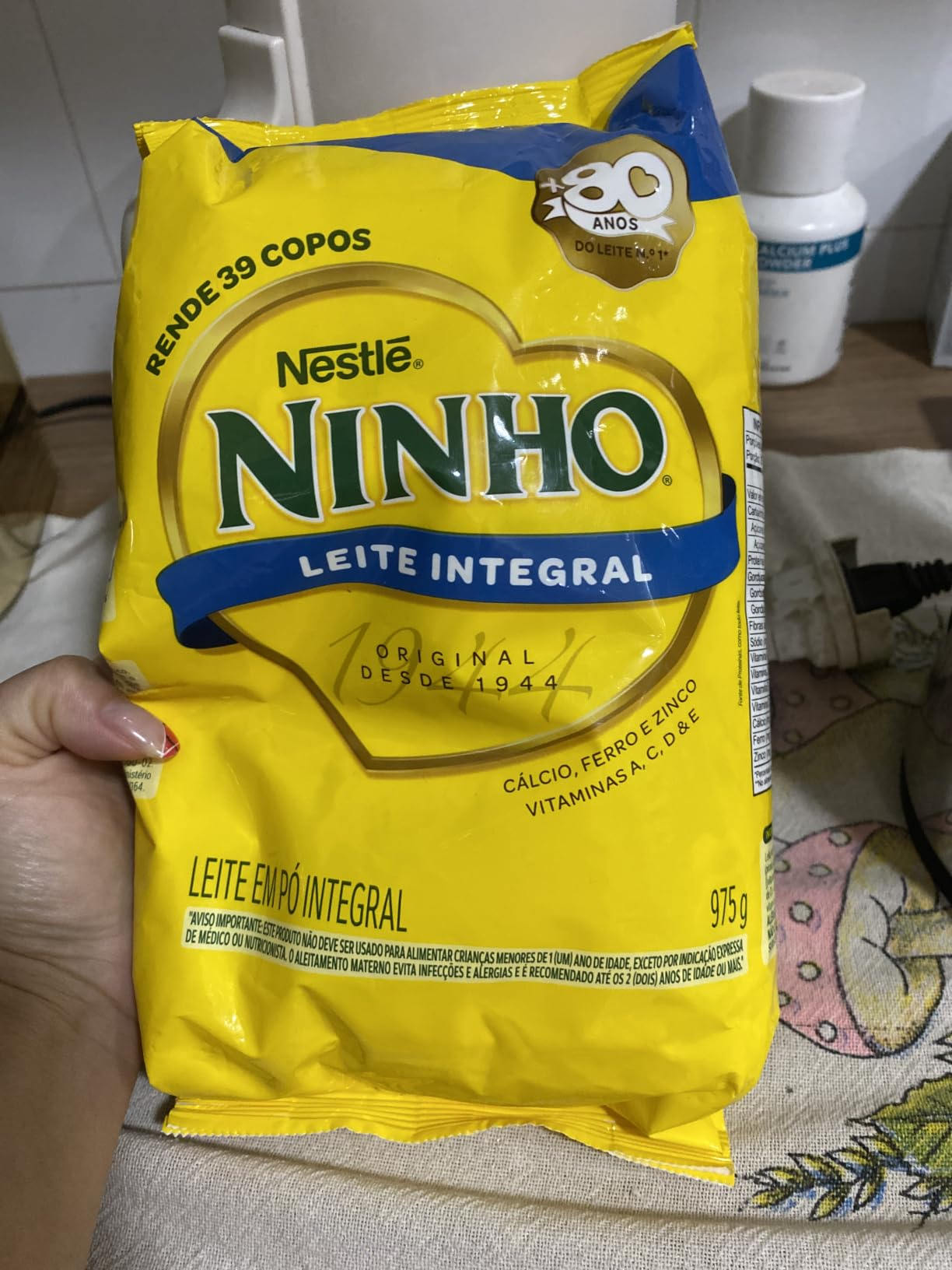 Leite em Pó Ninho Integral Sachê 975g