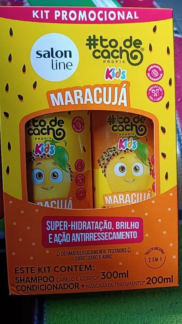 Kit Shampoo e Condicionador Maracujá #todecacho Kids | Shopee Brasil