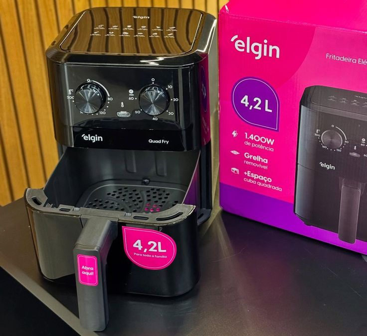 Fritadeira Elétrica Air Fryer Quad Fry Elgin 4,2 L, 1400w