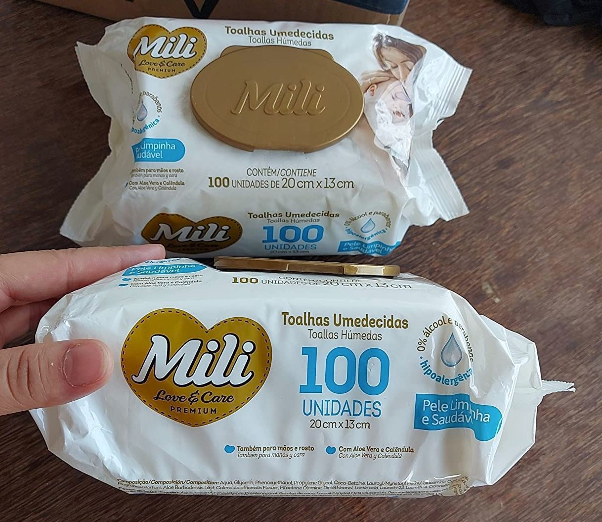 Mili Toalhinha Umedec. Mili Love&Care - 100 Unidades