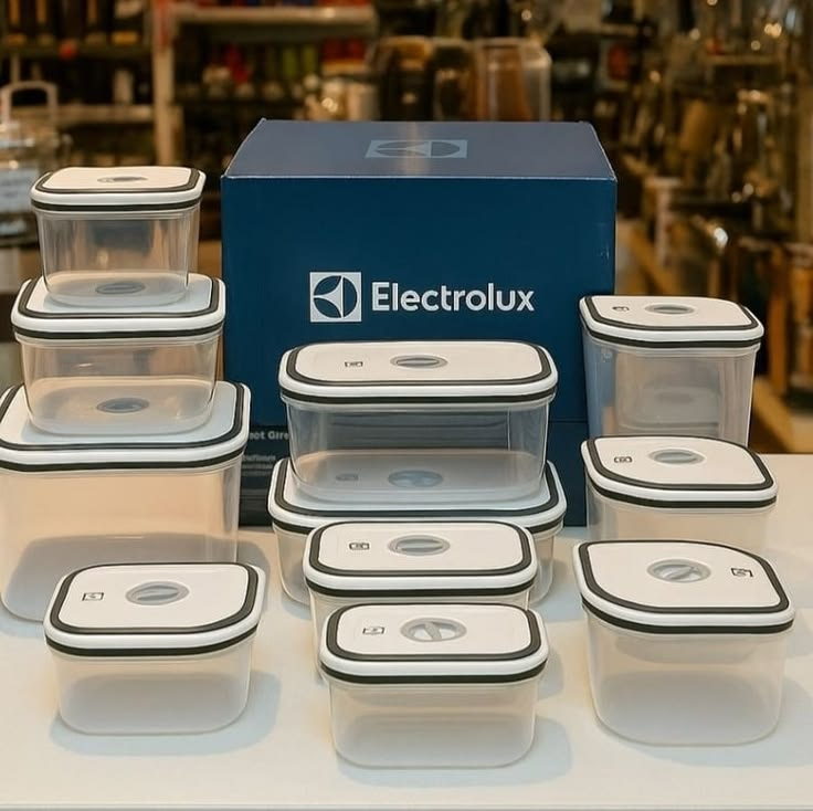 Jogo de Potes de Plástico Hermético Electrolux com Tampa 41029853 10 Peças - Pote - Magazine Promosam
