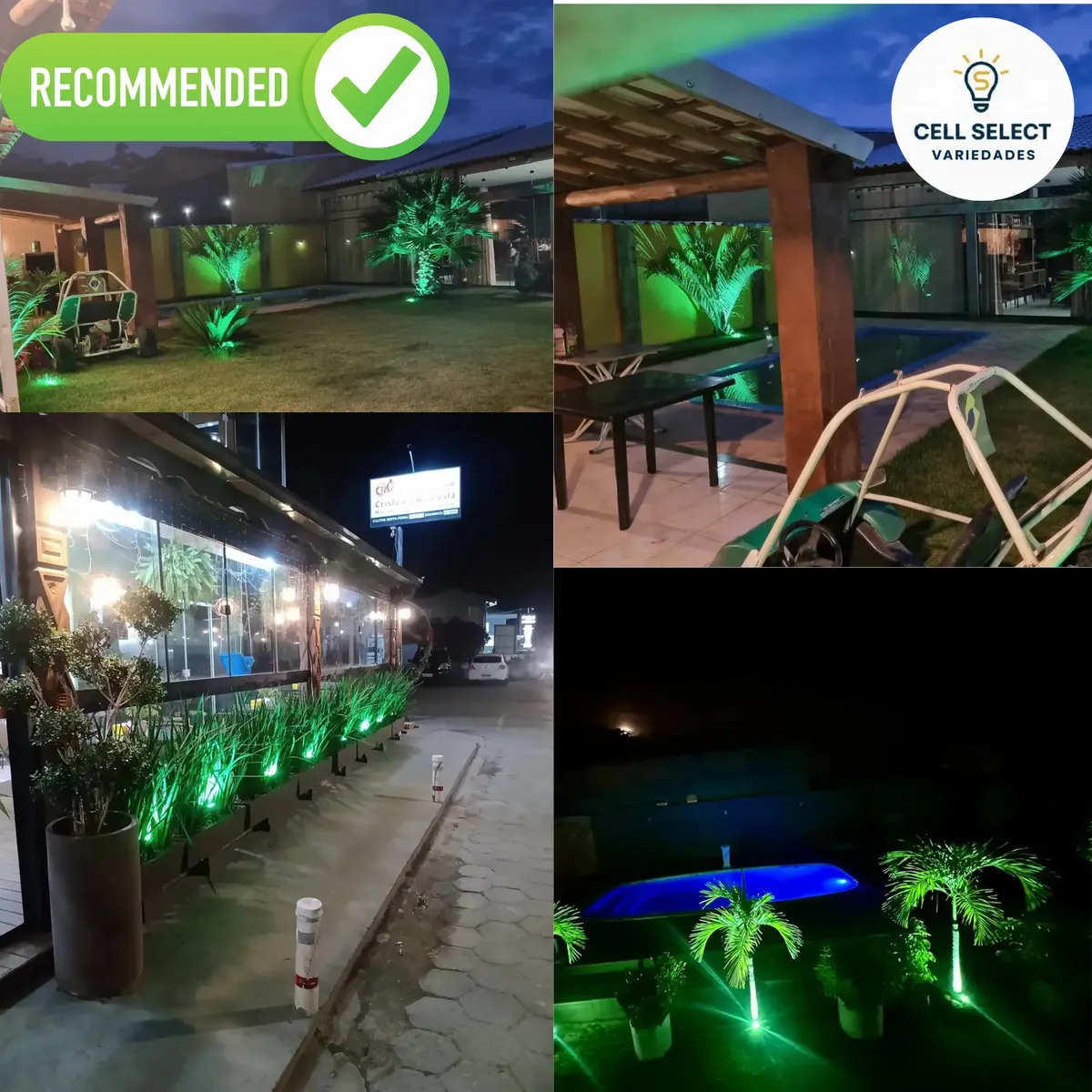 Kit 10 Luminária Espeto Jardim Super Led 7w Ip65 Prova Dágua