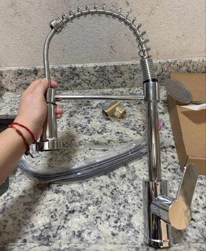 Torneira Cozinha Gourmet Bancada Flexível Monocomando Pia