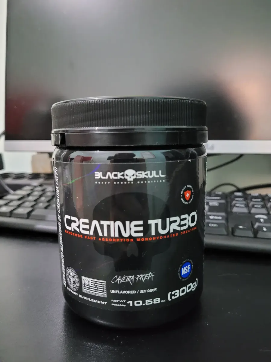 Suplemento em Pó Black Skull Creatine Turbo sem sabor 300g