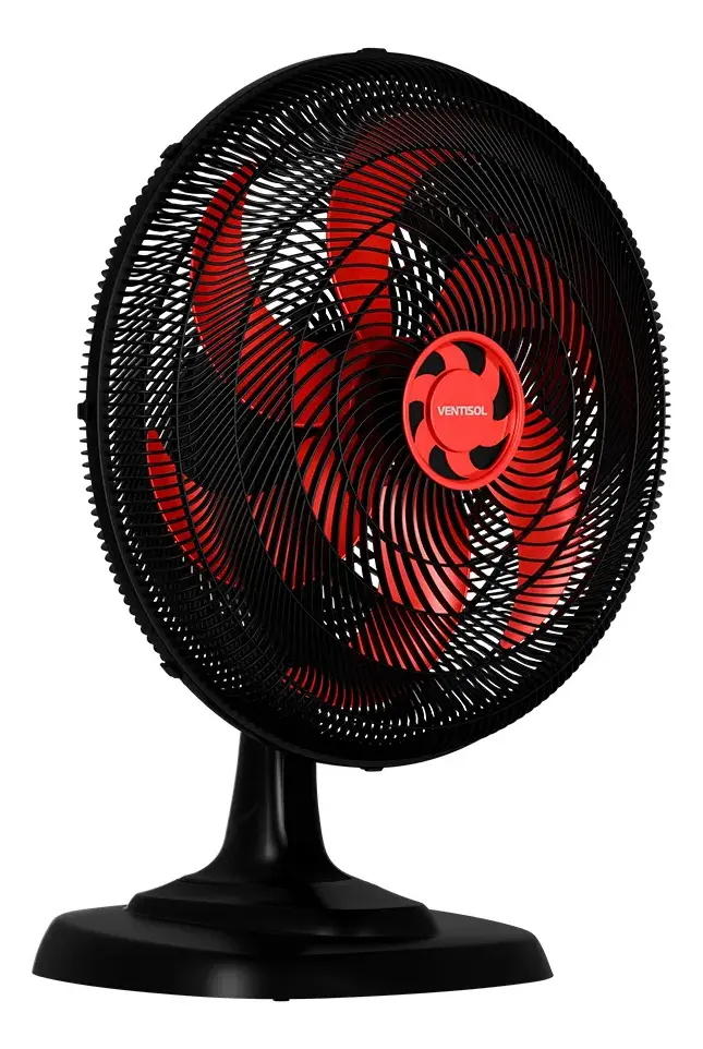 Ventilador de mesa Turbo 6 vermelho 50cm Ventisol