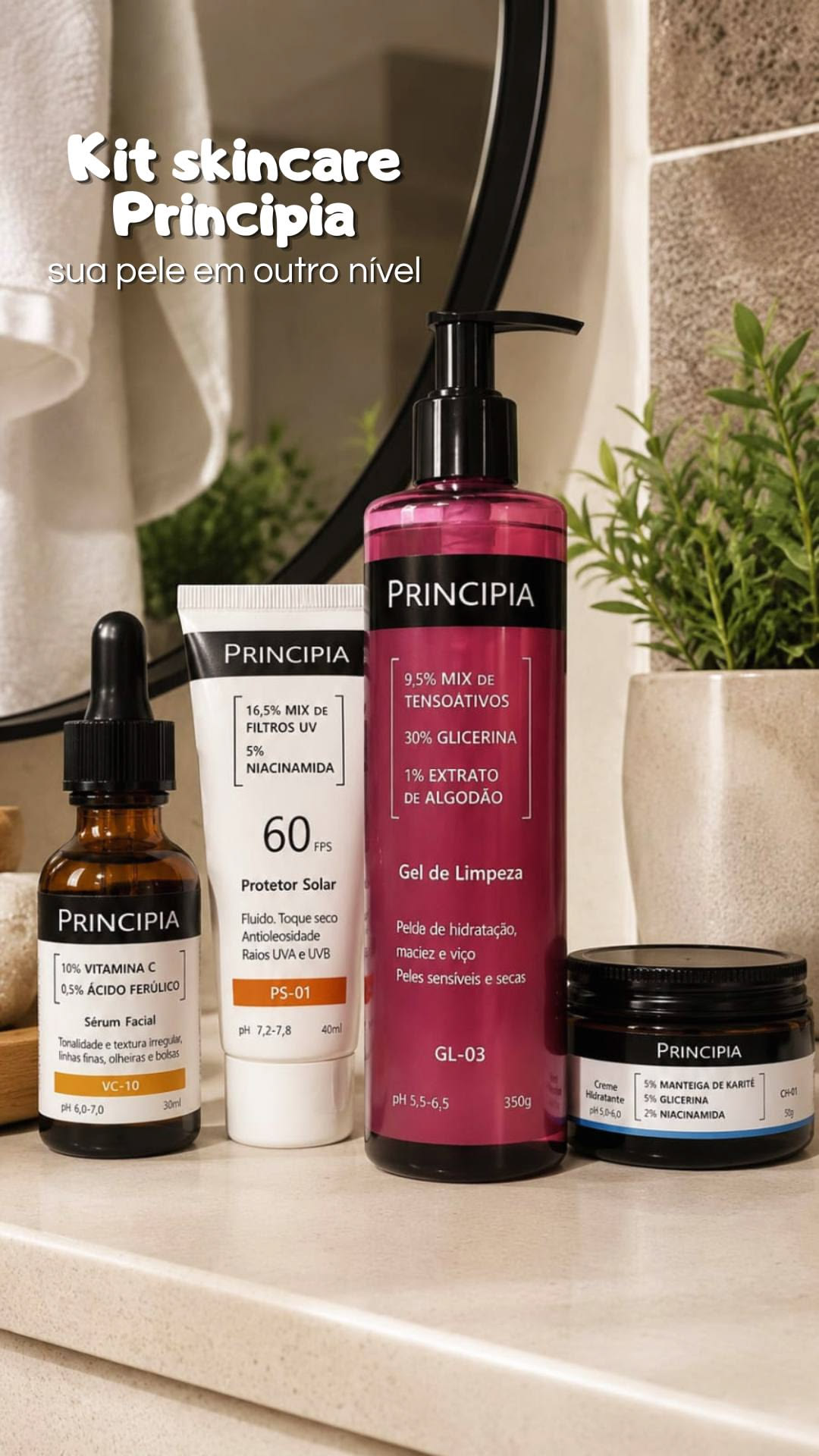 Principia Kit Essencial Gl-03 + Ch + Vc + Ps