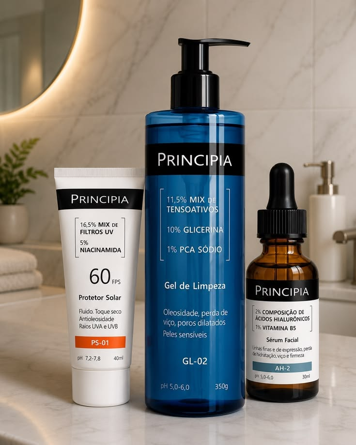 Kit Primeira Rotina Skincare C/gl-02 + Ah-2 + Ps-01