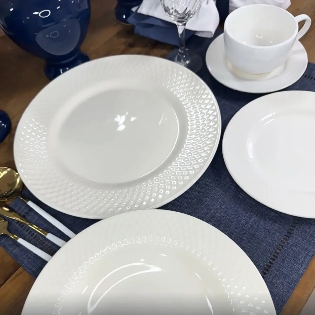 Aparelho De Jantar 20 Peças Split White Alleanza