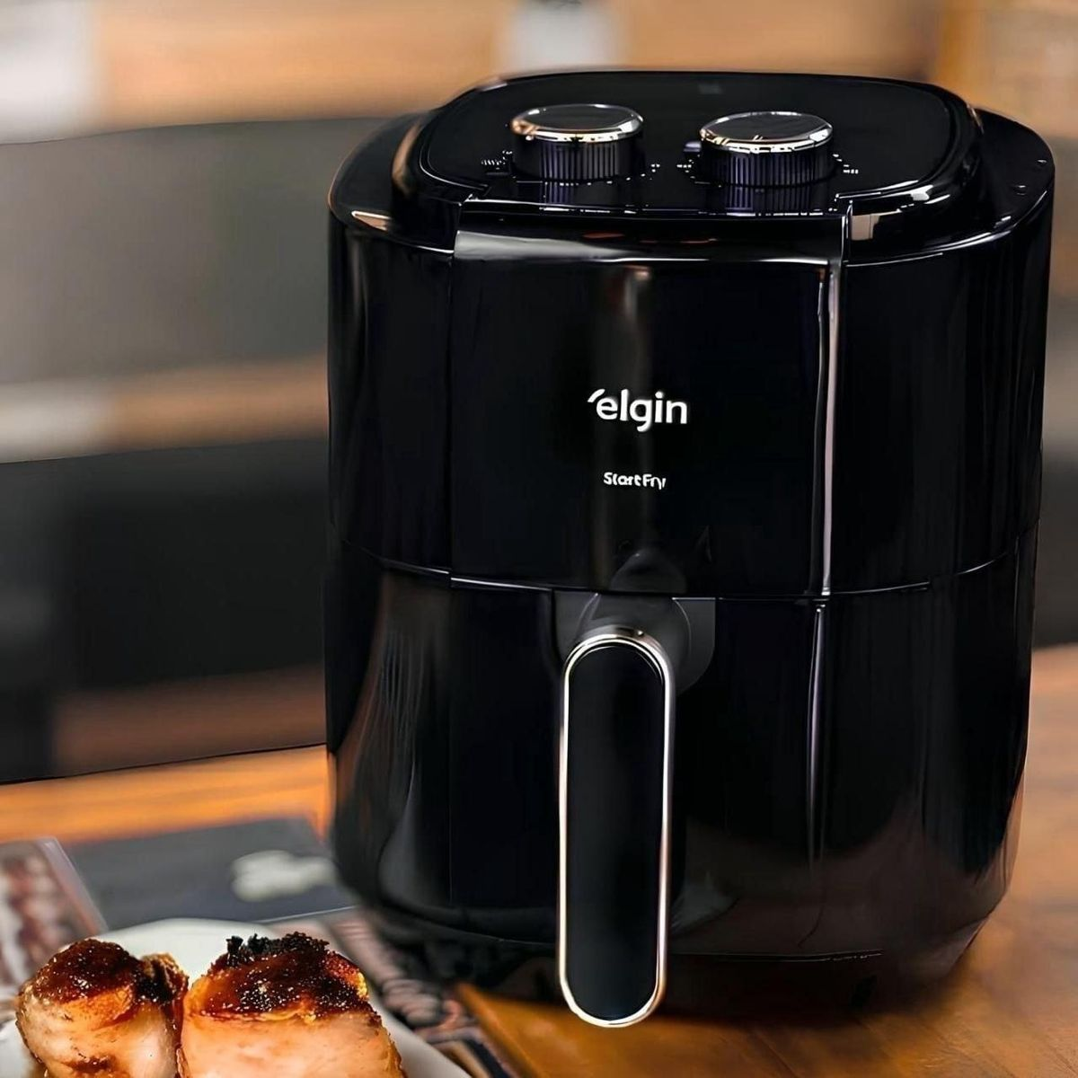 Fritadeira Air Fryer Elgin Facilita Fry 3,5l Potência 1400w Cor Preto