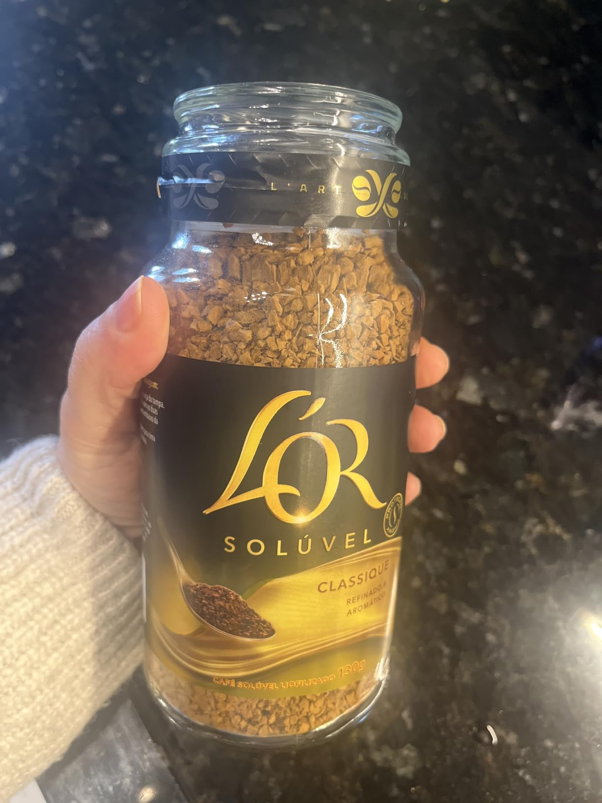 L'OR, Café Solúvel Classique Pote de Vidro 130g
