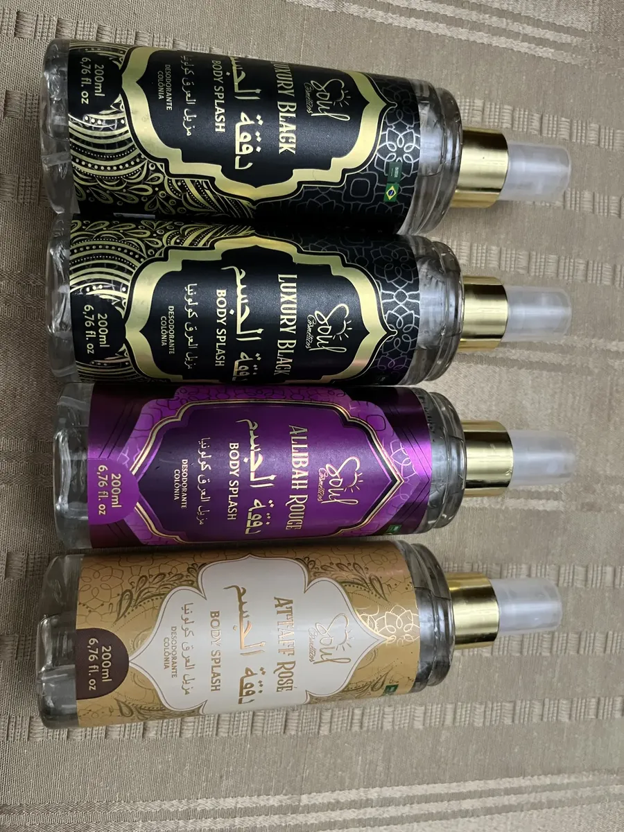 Body Splash Arabe C/4un 200ml Perfume Feminino de Luxo Alta Concentração