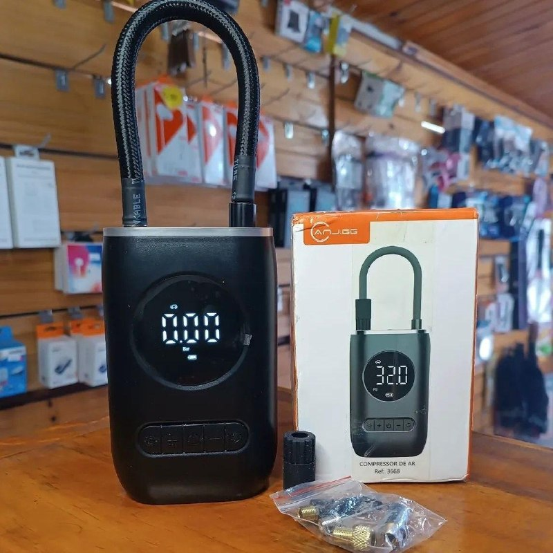 Mini Compressor De Ar Digital Para Pneus Carro Moto Bike 150psi Recarregável 4000mah