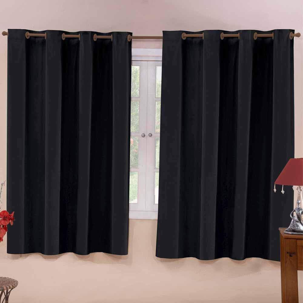Cortina Blackout Corta Luz 220cm x 130cm - Preto