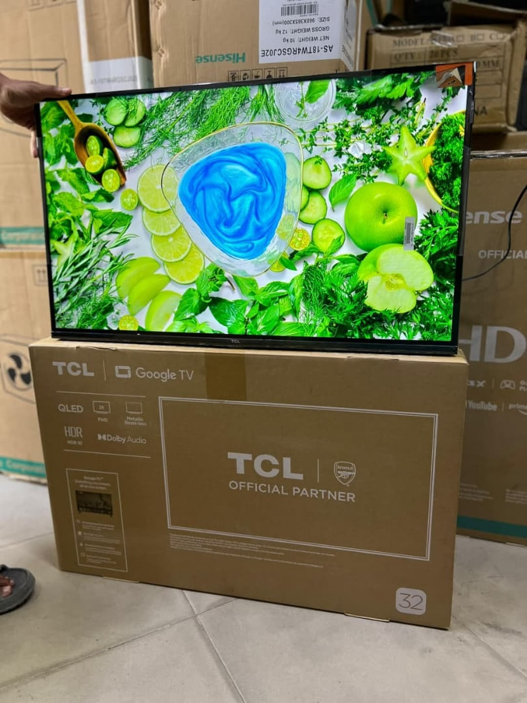 Smart TV 32" TCL Full HD QLED 32S5K Google TV 2 HDMI - TVs - Magazine Promosam