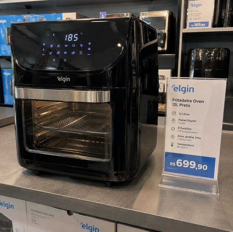 Fritadeira Air Fryer Family Oven Fry Elgin 12L 110V 1.900W 10 funções e Painel Digital