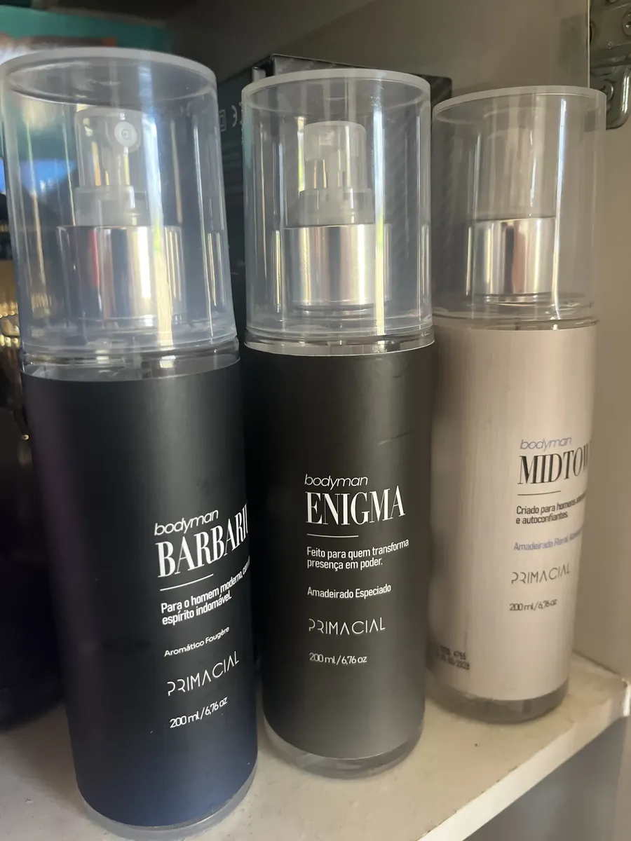 Kit Body Splash Masculino Barbarius + Enigma + Midtown 200ml