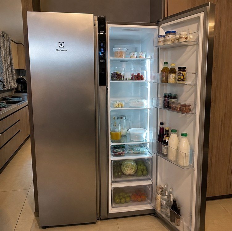 Geladeira Electrolux Side by Side Efficient com Tecnologia Autosense 435L (IS4S) 127V