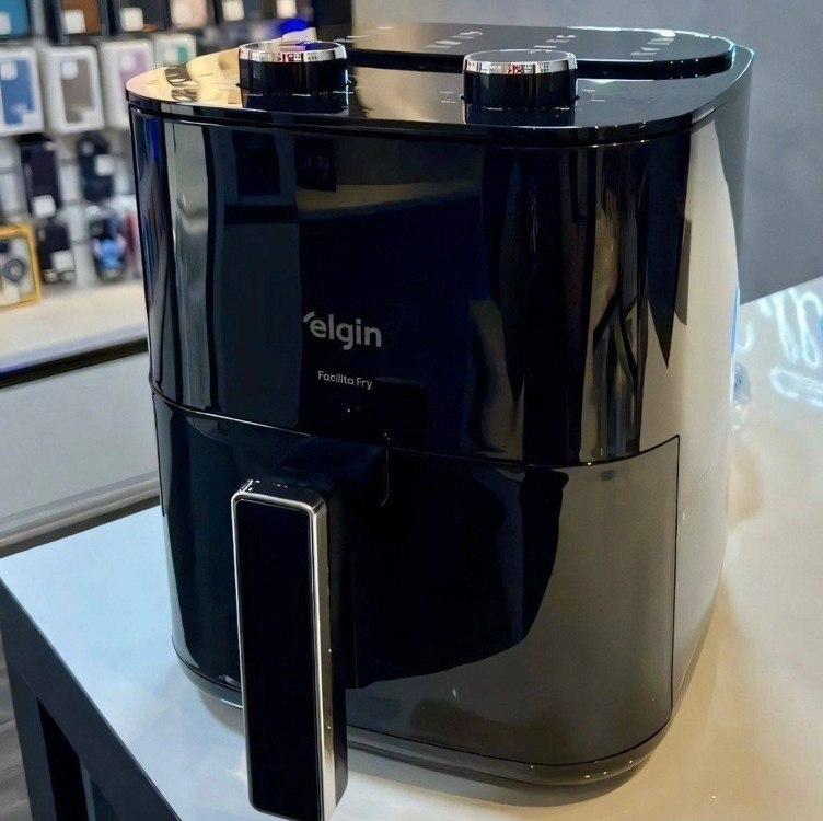 Fritadeira Air Fryer Elgin Facilita Fry 3,5l Potência 1400w Cor Preto