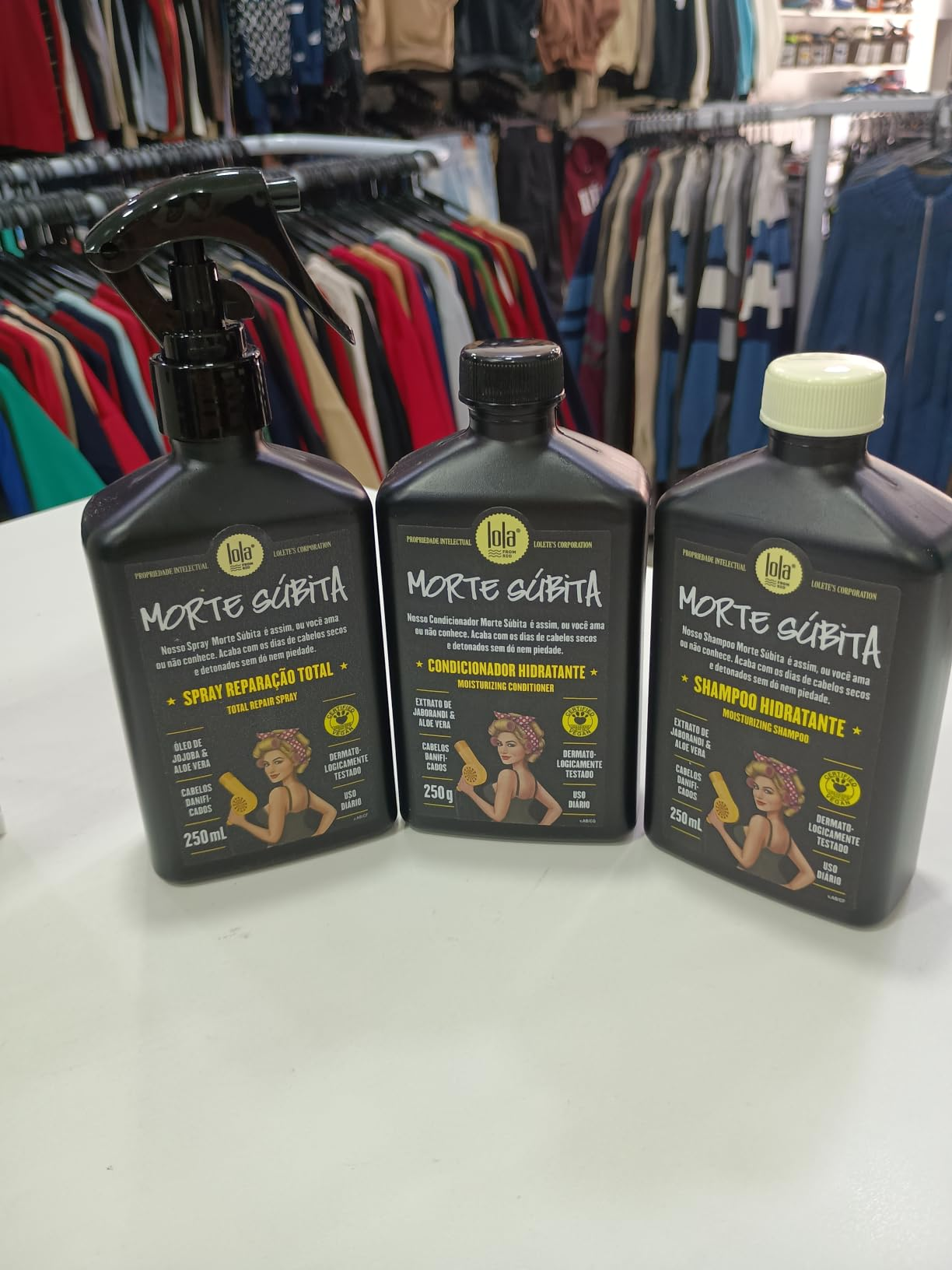Kit Morte Súbita (Shampoo + Condicionador + Spray Reparaçao) - Lola From Rio